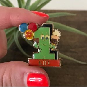 Vintage Enamel #1 Kid Pin